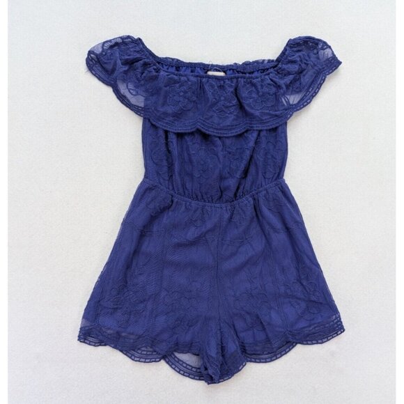 Altar'd State Women's Romper Size S Purple Ruffle Boho Bohemian - Picture 1 of 16
